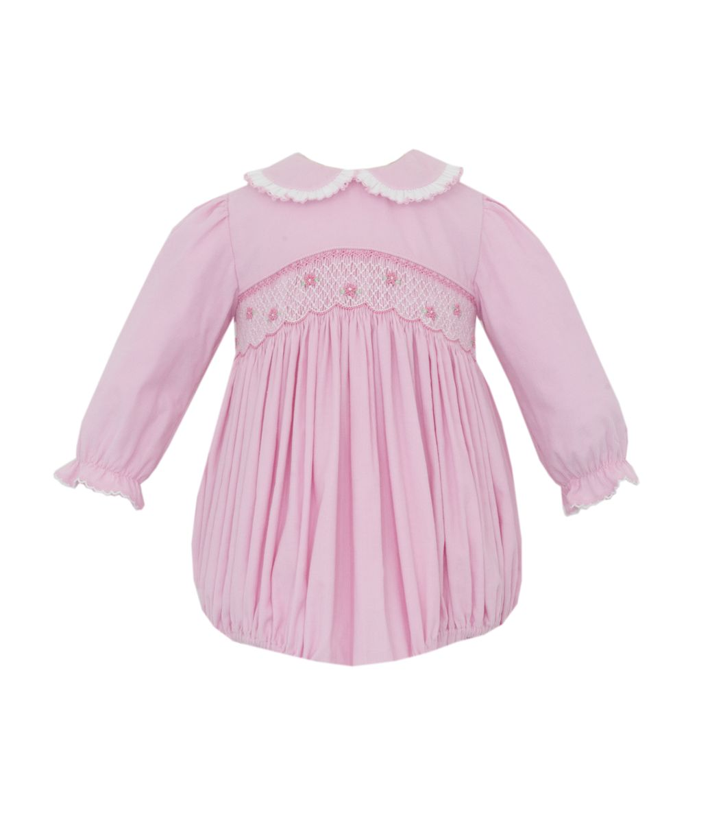 Charlotte - Pink Corduroy Girl's Short Bubble L/S 100F