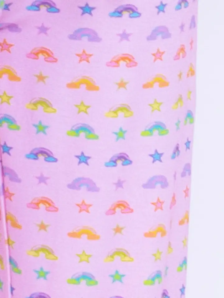 Girls Rainbows Jersey LS Pajama Set - Tween
