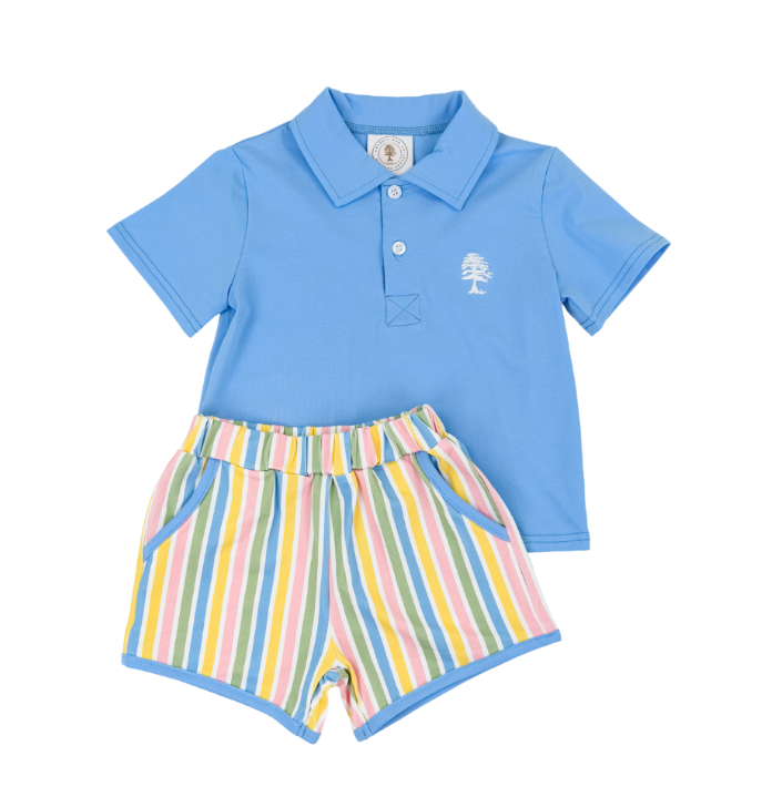 CHARLIE POLO SHORT SET