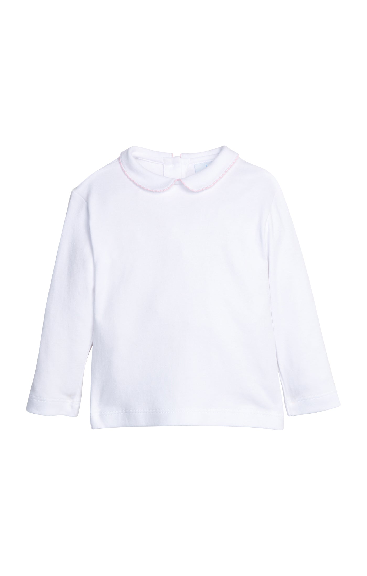 Peter Pan Picot Blouse - Light Pink