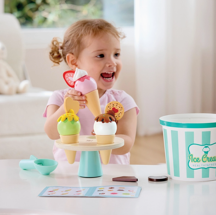 Wooden Ice Cream Parlor Play Set
