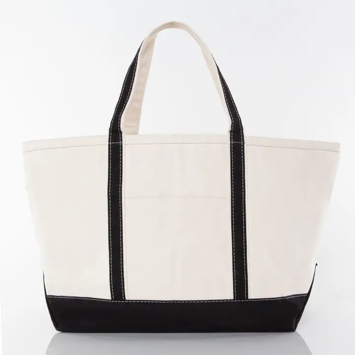 Large Canvas Tote - Black