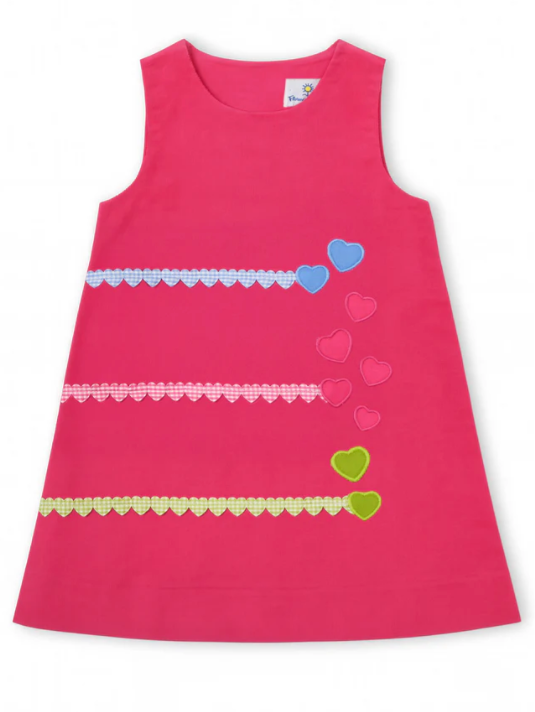 Corduroy Jumper With Hearts H6166