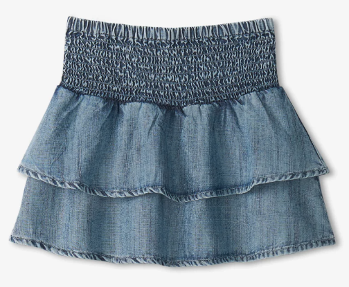 Tencel Smocked Skirt
