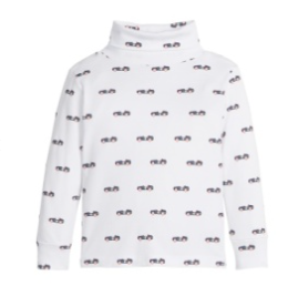 Printed Turtleneck - Vintage Race Car