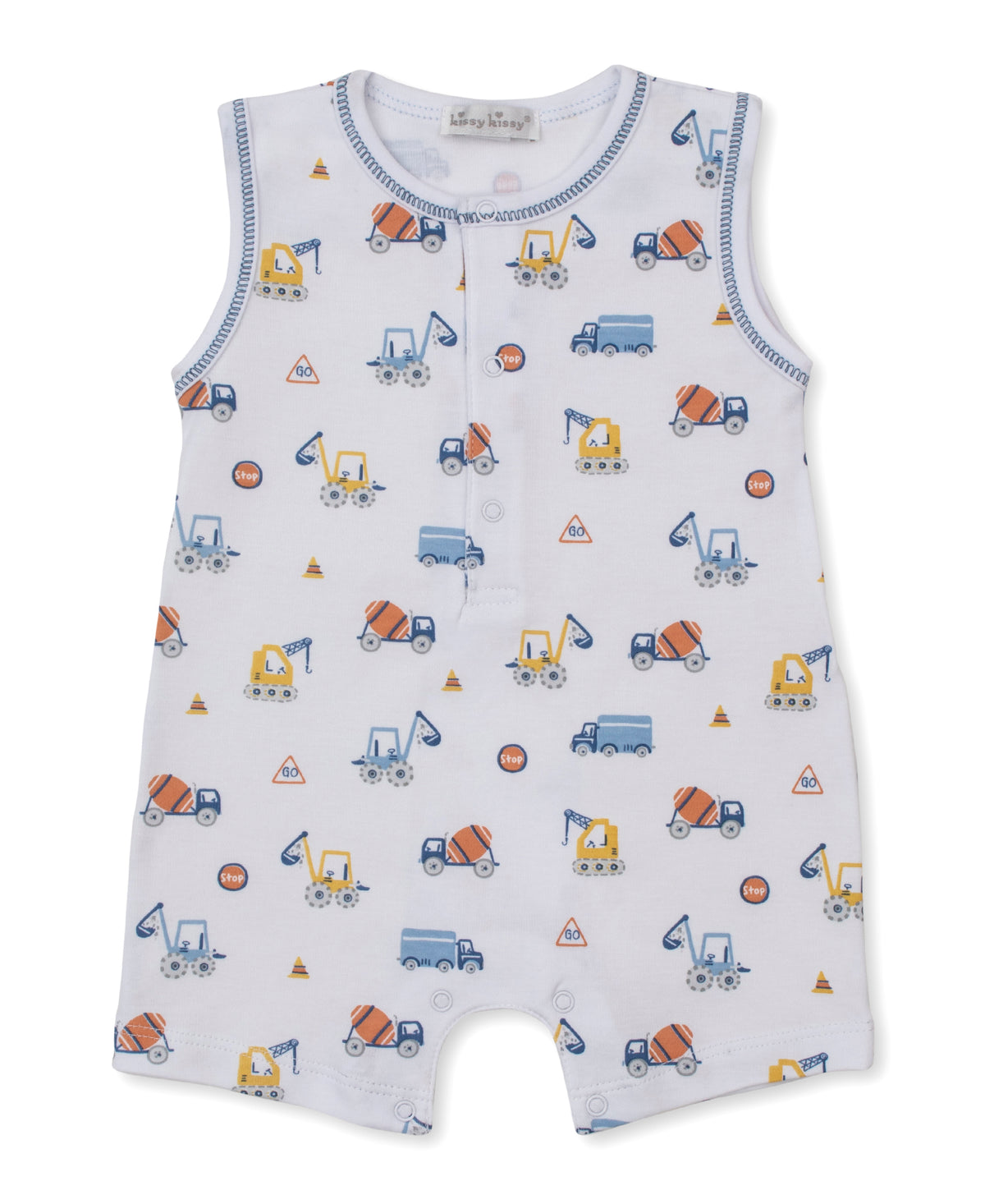 Sleeveless Playsuit Construction Roadwork