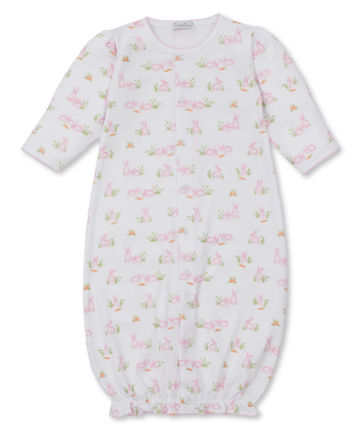 Pink Baby Bunny Patch Converter Gown