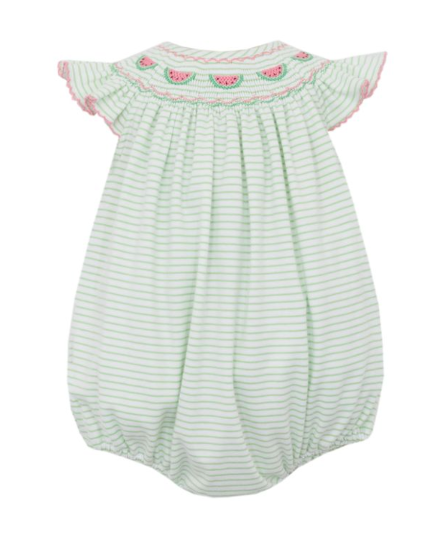 WATERMELON GREEN KNIT BISHOP BUBBLE