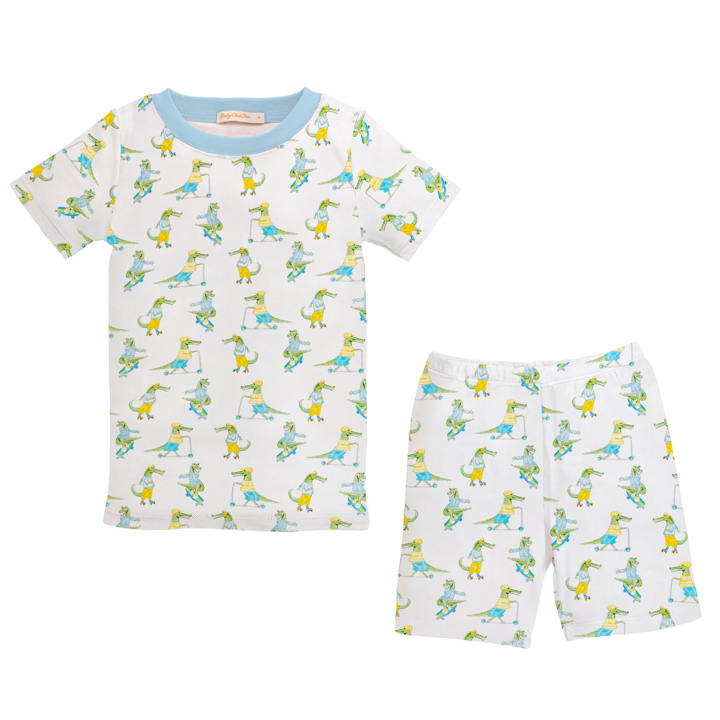 funny crocs kid short set