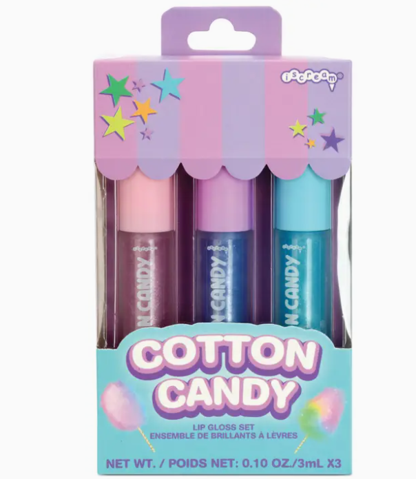 cotton candy carnival lip gloss set