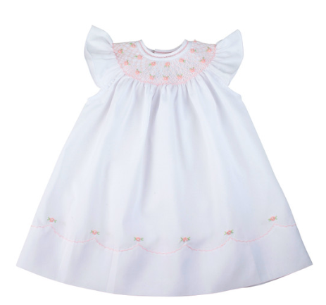 Pearl Flower Fly Sleeve Bishop Dress 17446