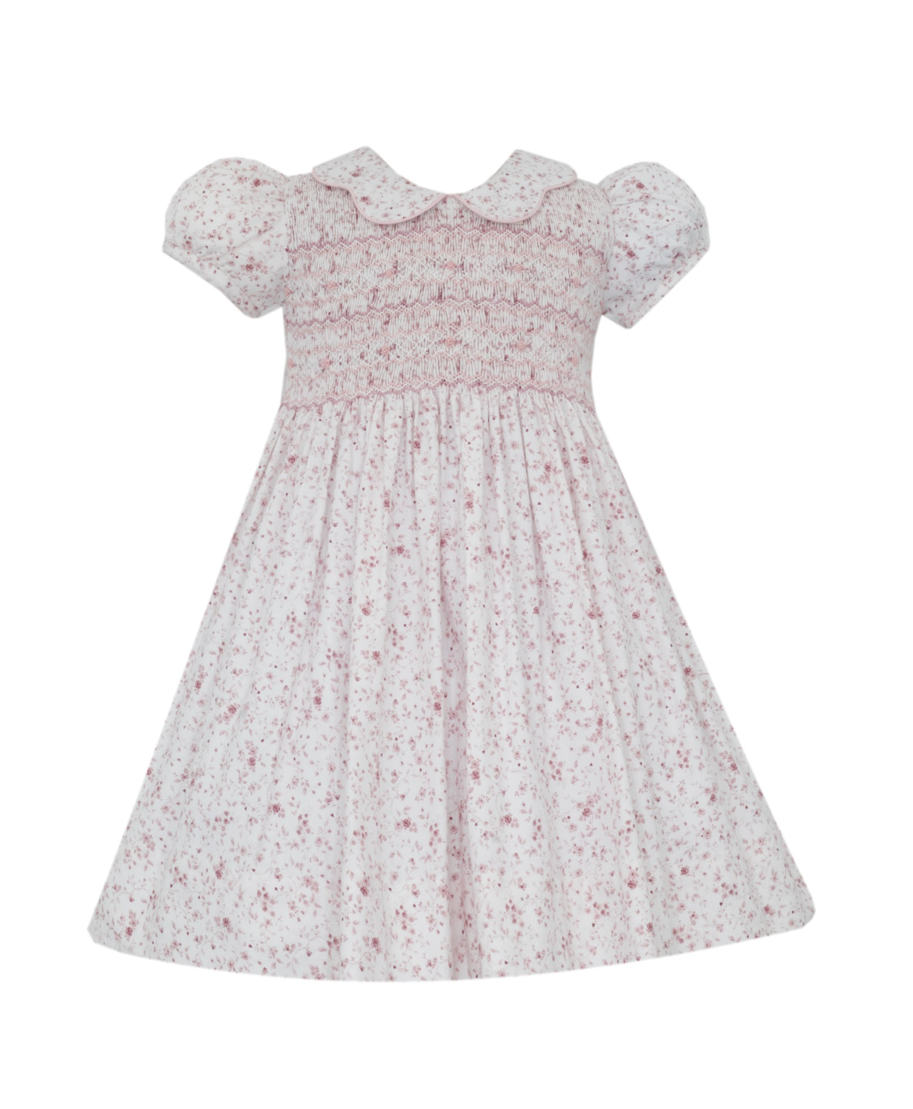 Floral Vivella Dress - Rose Pink & Ivory