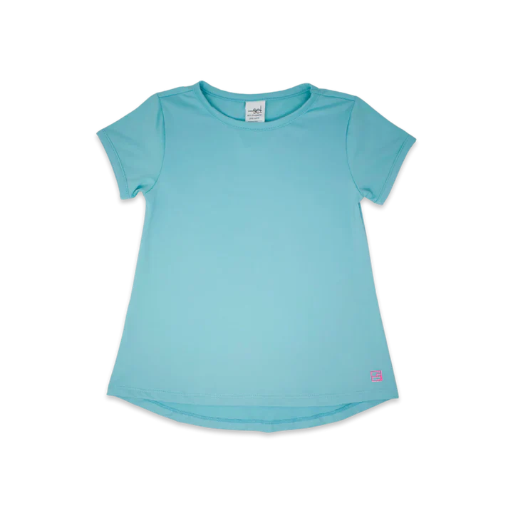Bridget Basic Tee Totally Turquoise - 4T
