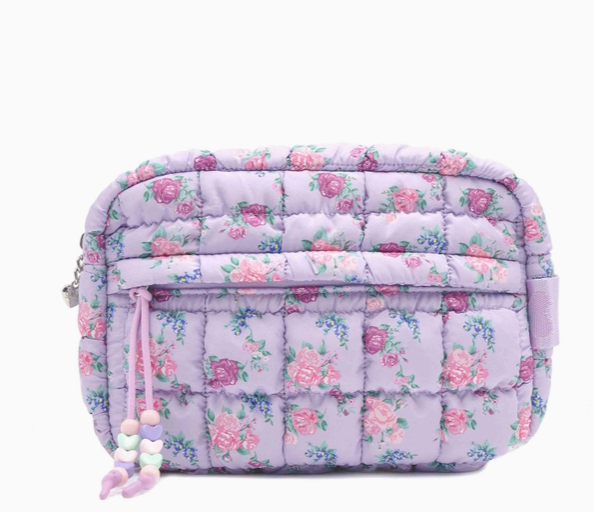 Quilted Scrunchies Floral Printed Pouch - Tween