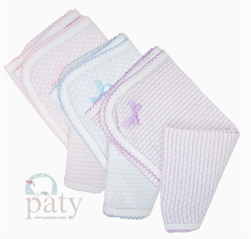 Paty Knit Receiving/Swaddling Blanket