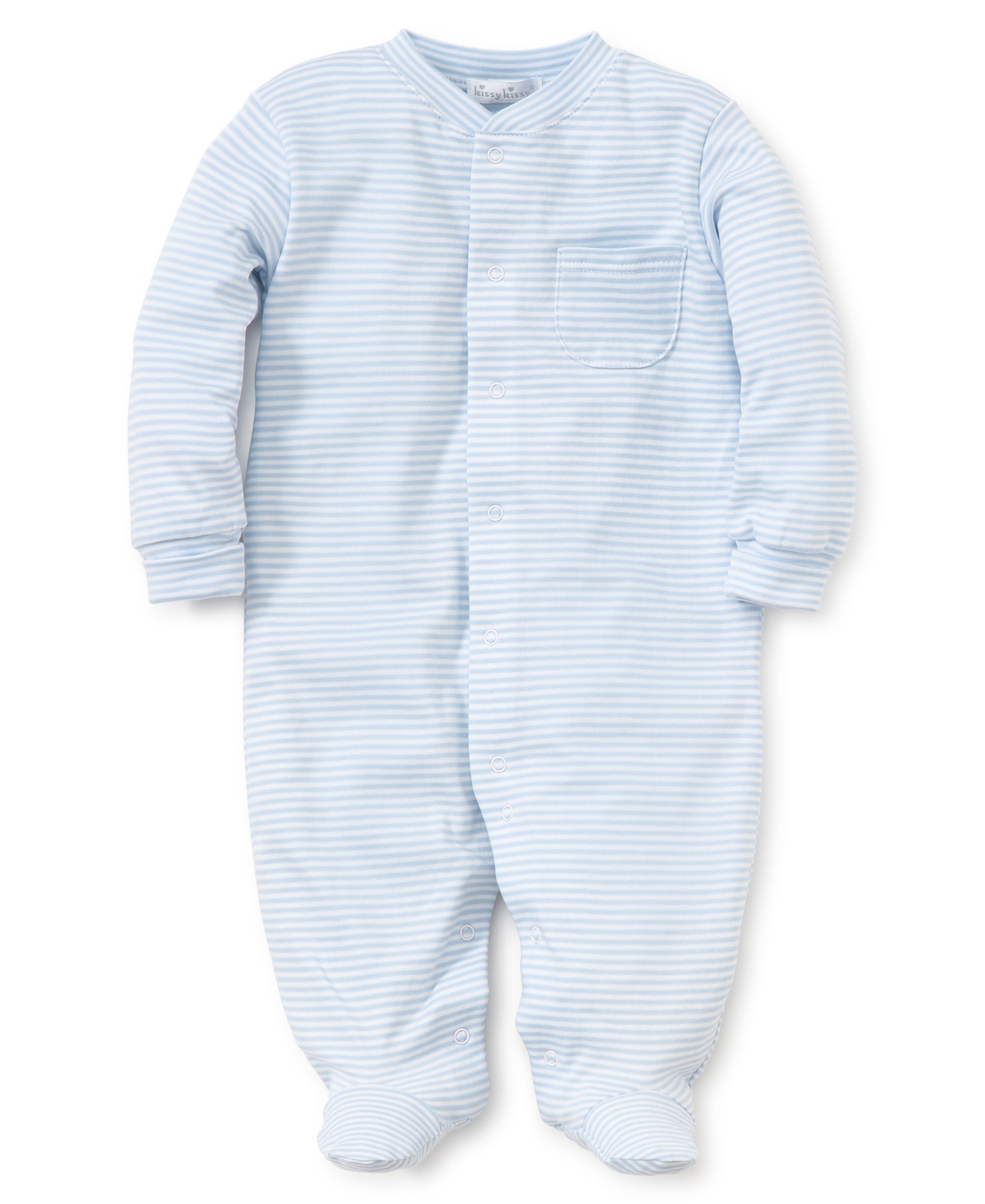 Light Blue Stripes Footie