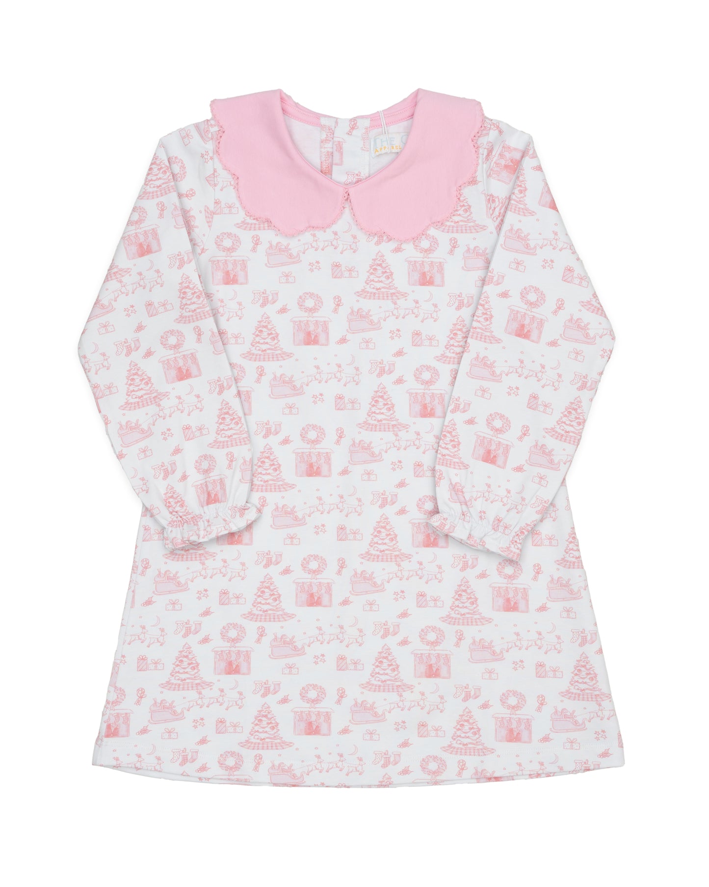 Presley Kait Pink Fireside Noel Dress
