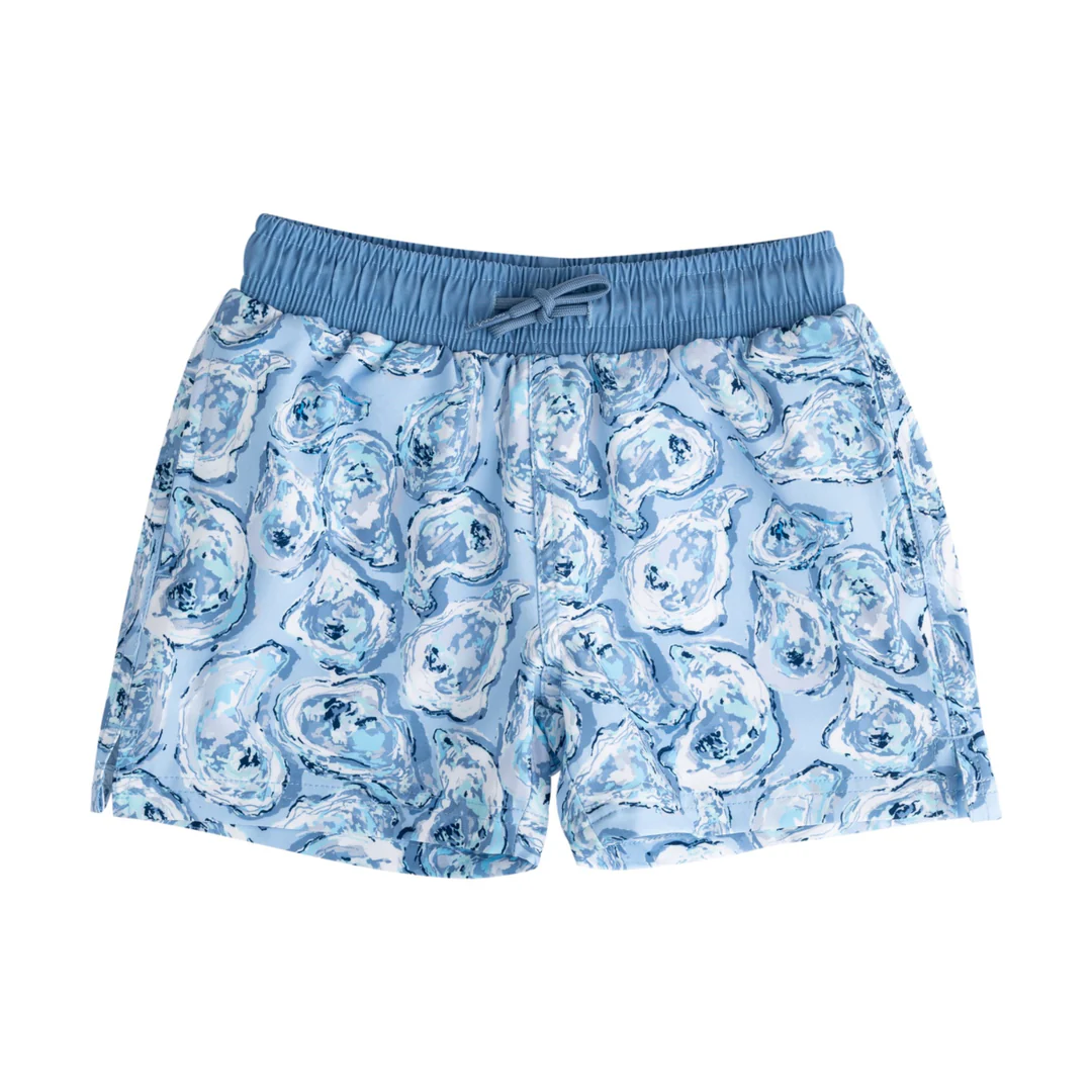 Boogie Board Swim Trunk - Oyster Shell Print