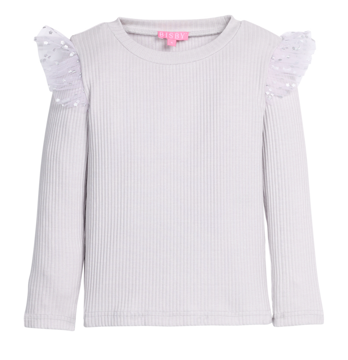 Sadie Top - Grey & Silver Sparkle Stars - Tween