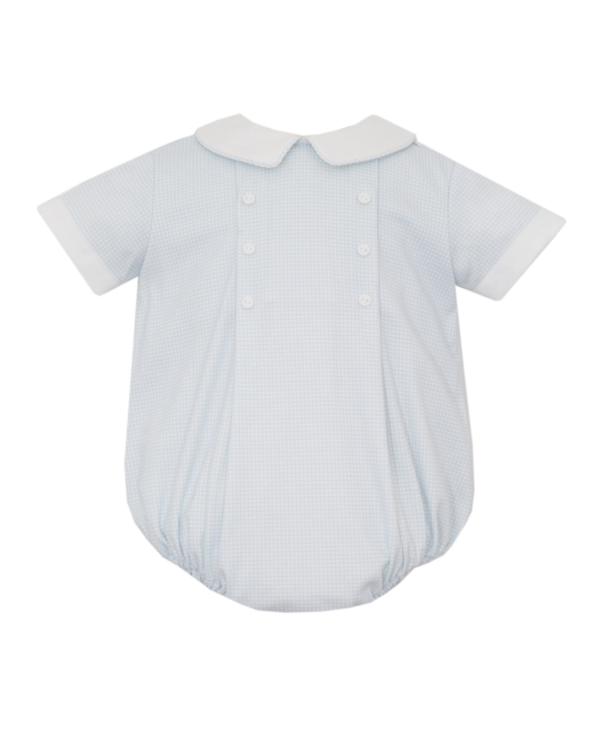 Blue Gingham Boy's Bubble