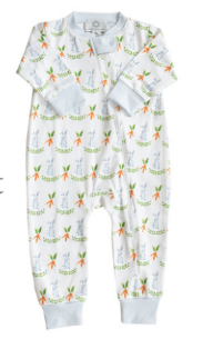 Hopper Blue Zipper PJ (No Feet)