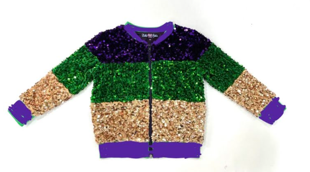 Mardi Gras Sequin Jacket