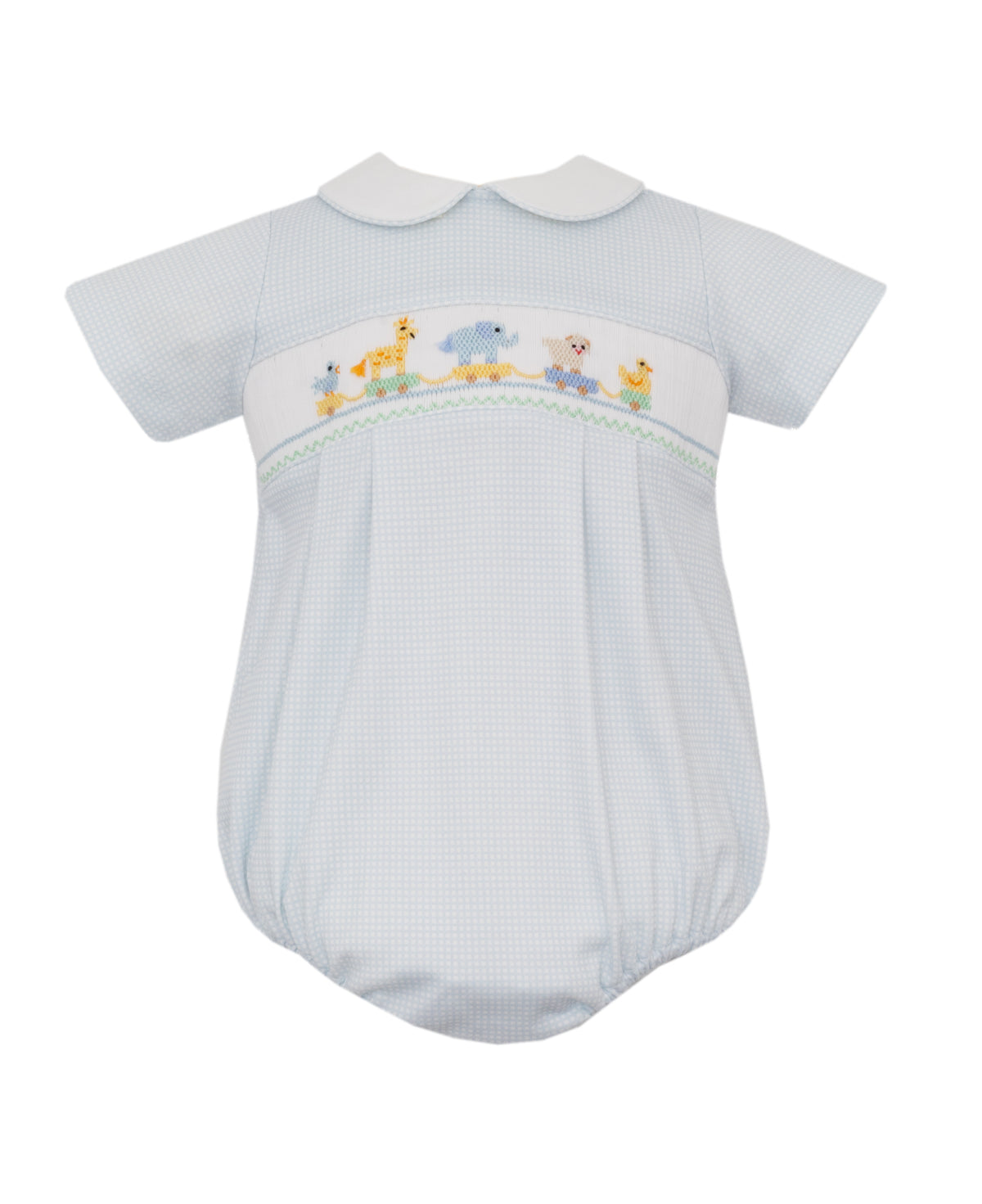 Toy Parade Boy's Lt. Blue Knit Gingham Bubble