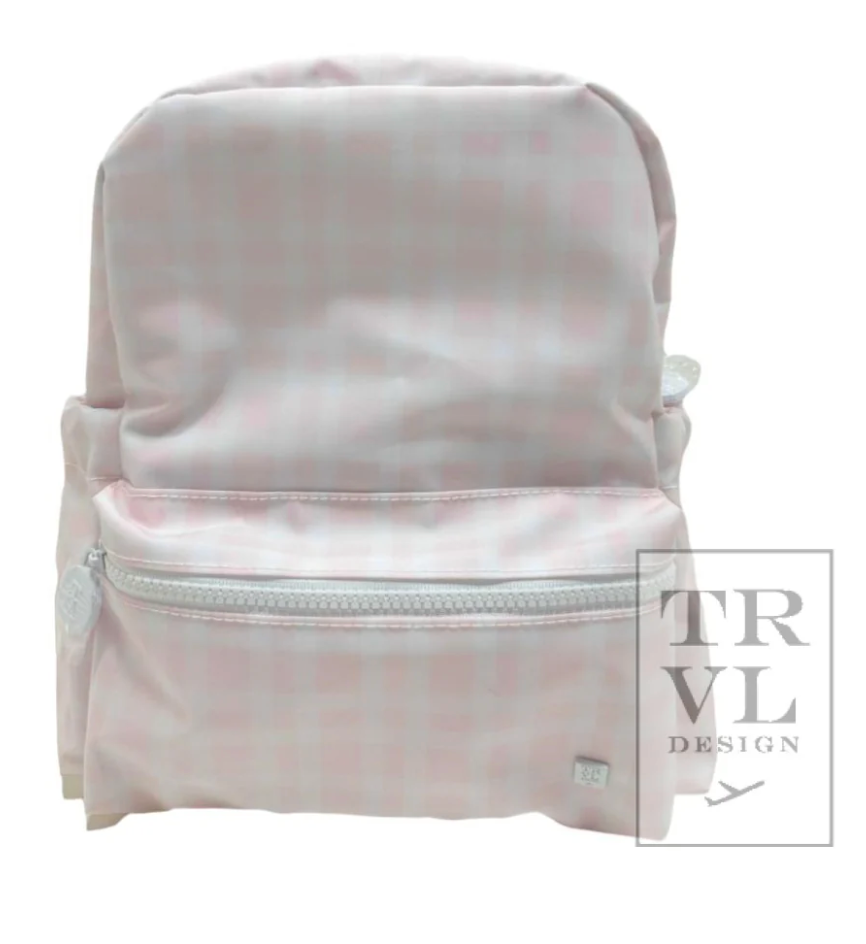 MINI BACKER - Pimlico Plaid Pink Backpack
