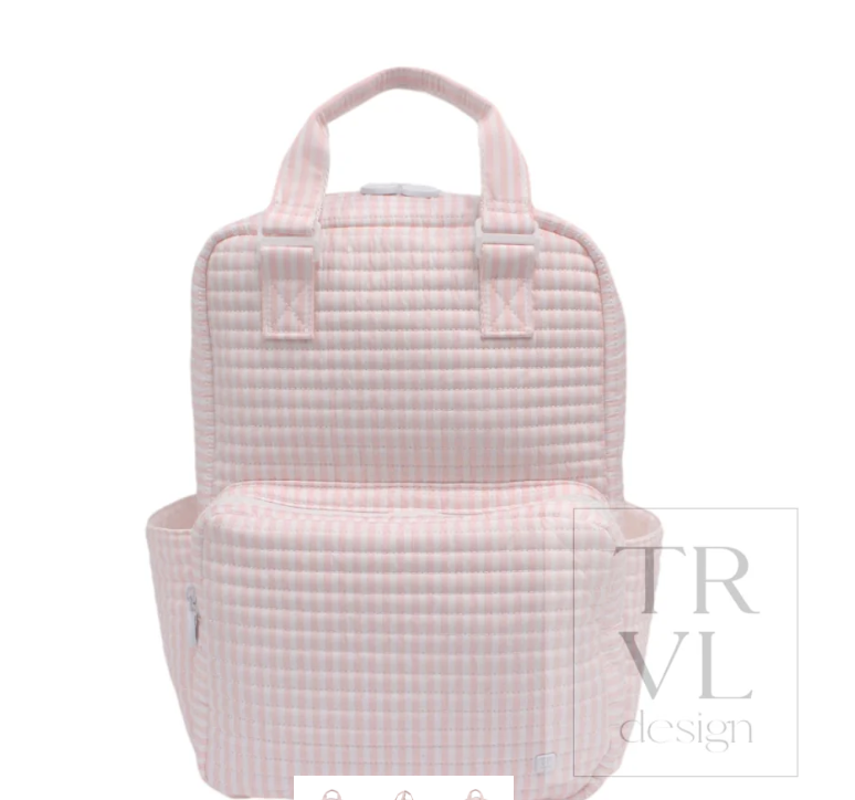 QUILTED ALL YOU NEED BAG - PIMLICO STRIPE PINK