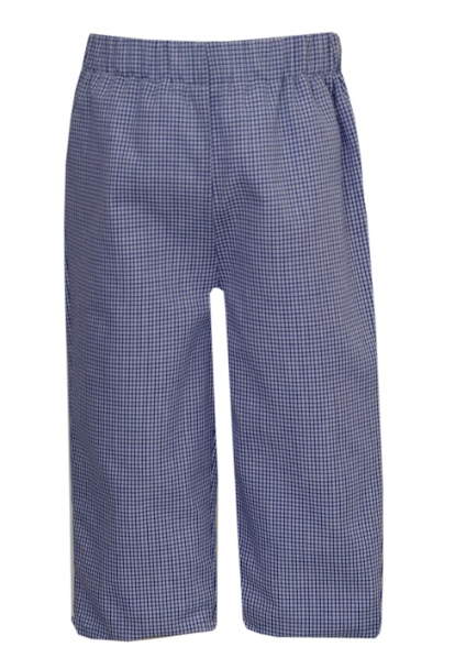 TURKEY Boys Navy Check Pants