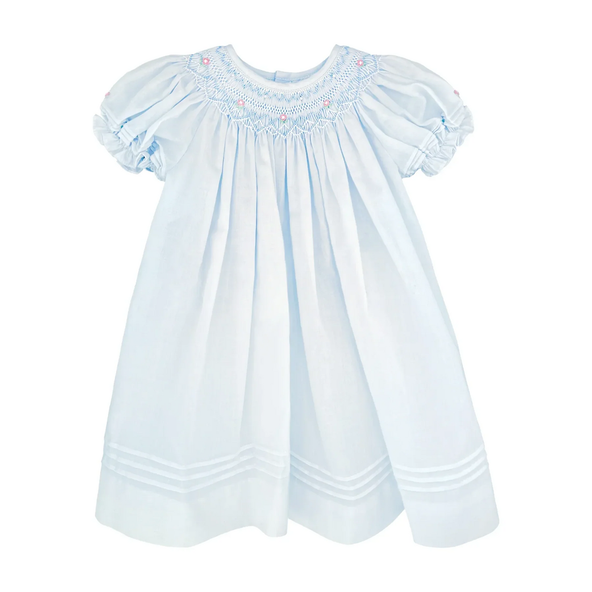 Daygown w/Heart Smocking & Pearls 5712