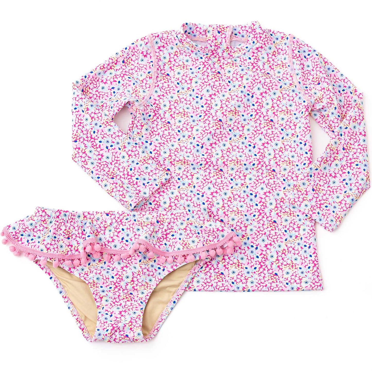 Electric Daisy Girls Rashguard Swim Set
