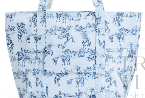 Jumbo Tote XL - Cowboy Toile