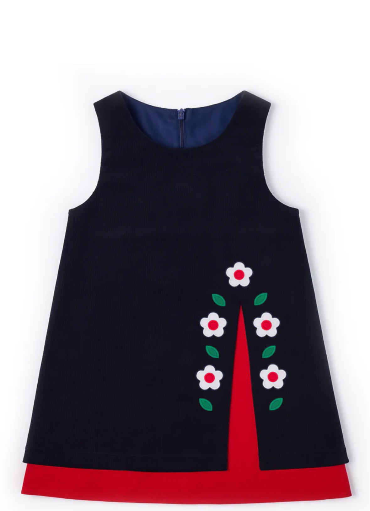 Corduroy Jumper With Flowers H6075