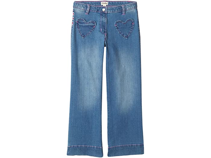 Stretch Denim Wide Leg Pant