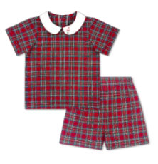Sibley Short Set - Woodstock Plaid W/ Nutcracker