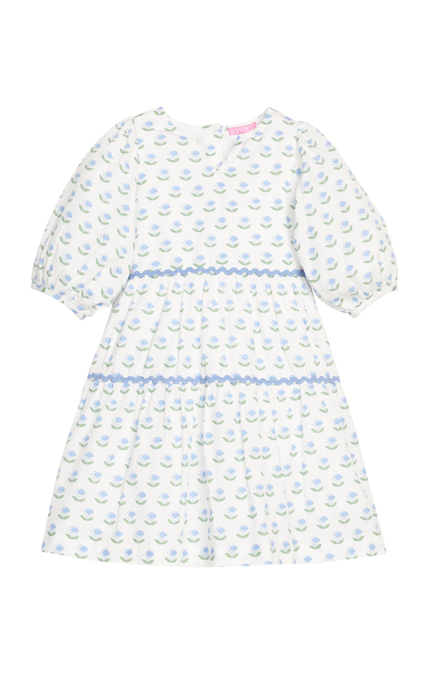 princess polly baby blue dress Womens Block Print Dresses main image 0
