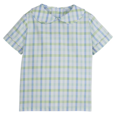 Short Sleeve Peter Pan Shirt - Wingate Plaid
