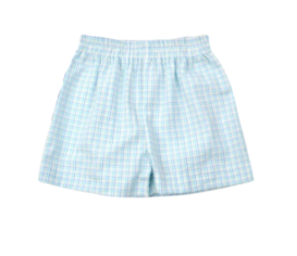 Plaid Seersucker Boys Shorts