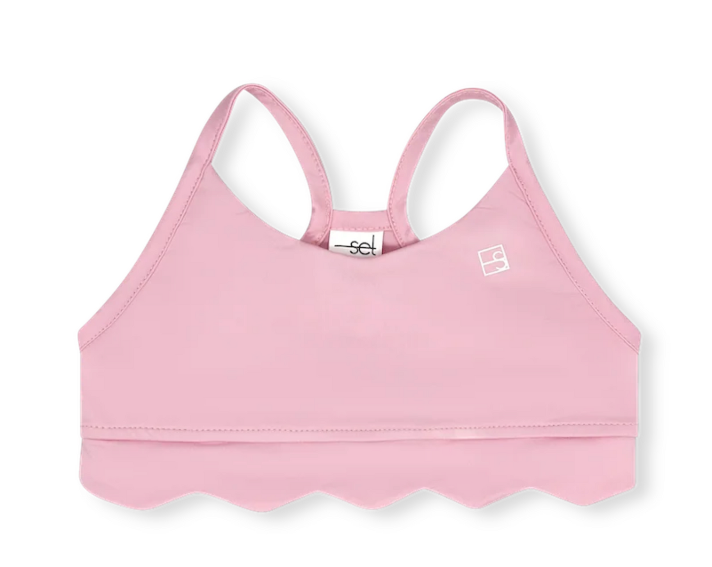 Becca Scallop Sports Bra Cotton Candy Pink - Tween