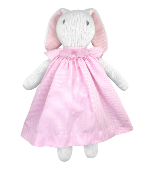 Knit Bunny Pink Gingham