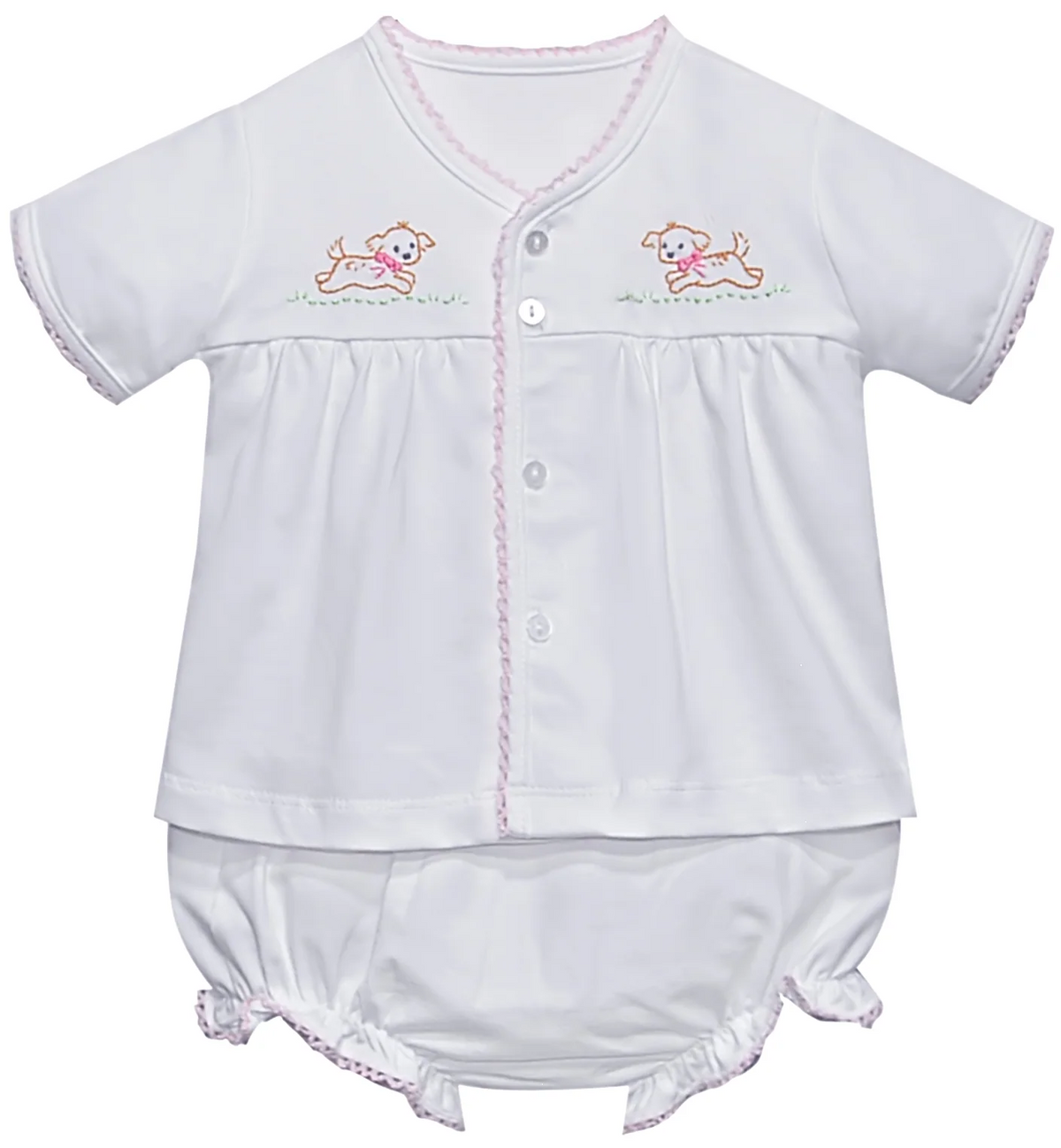 Girls Brennan Diaper Set - Dogs