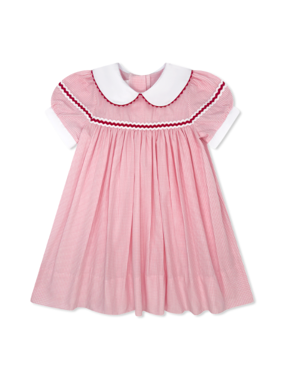 Kendall Dress - Classic Pink Minigingham