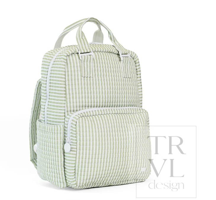 QUILTED ALL YOU NEED BAG - PIMLICO STRIPE SAGE