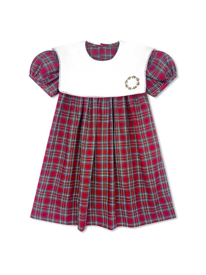 Hope Chest Dress - Woodstock Plaid W/ Wreath
