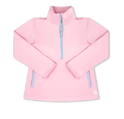 Heather Half Zip - Cotton Candy Pink