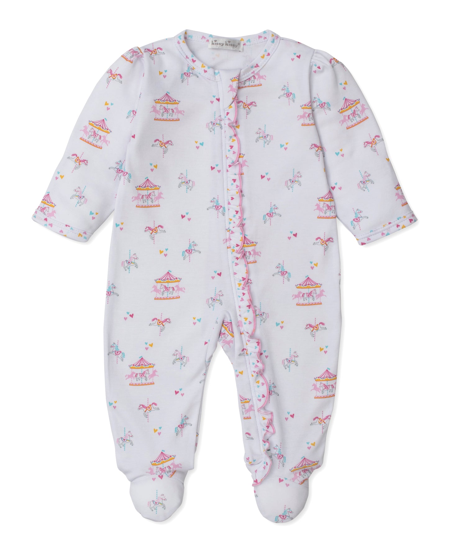 Footie w/Zip - Carousel Magic