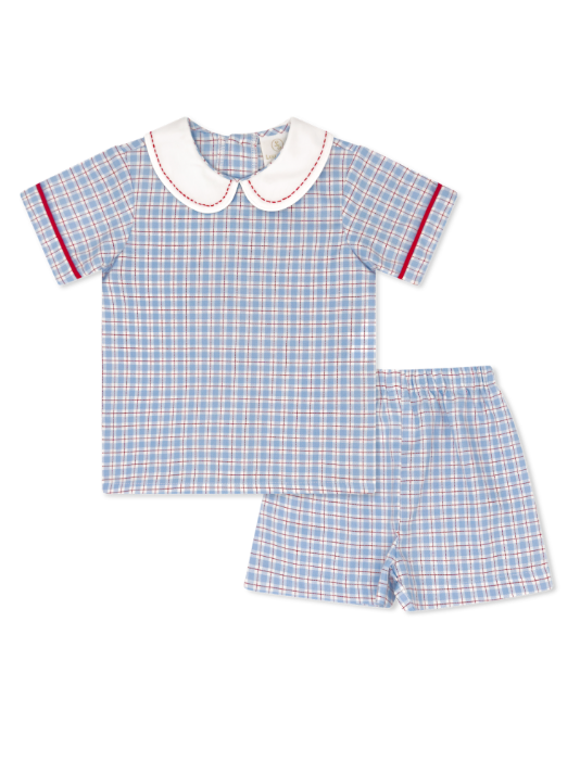 Sibley Short Set - Sweetheart Plaid