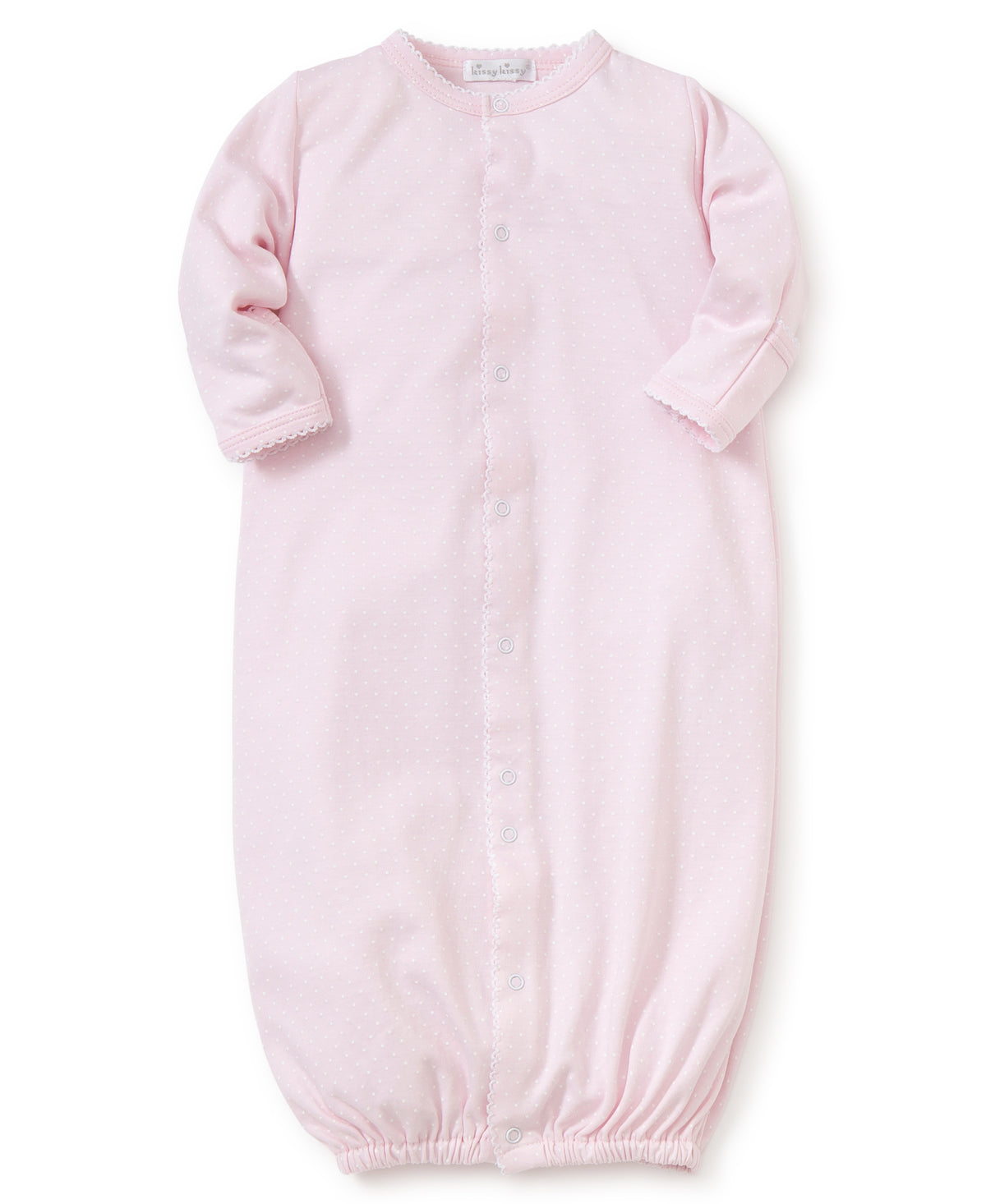 Kissy Dots Print Converter Gown - Pink