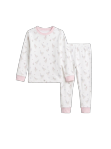 Sweet Pea PJ Set - Springtime Waddle w/ Pink Check Cuffs
